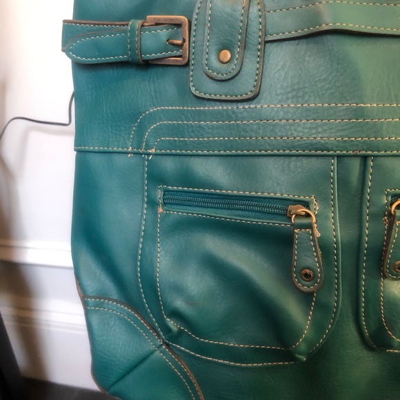 Mossimo Hand Bag Turquoise NWT - Picture 3 of 8
